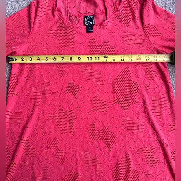 Coral Eyelet tunic top - Picture 10 of 12